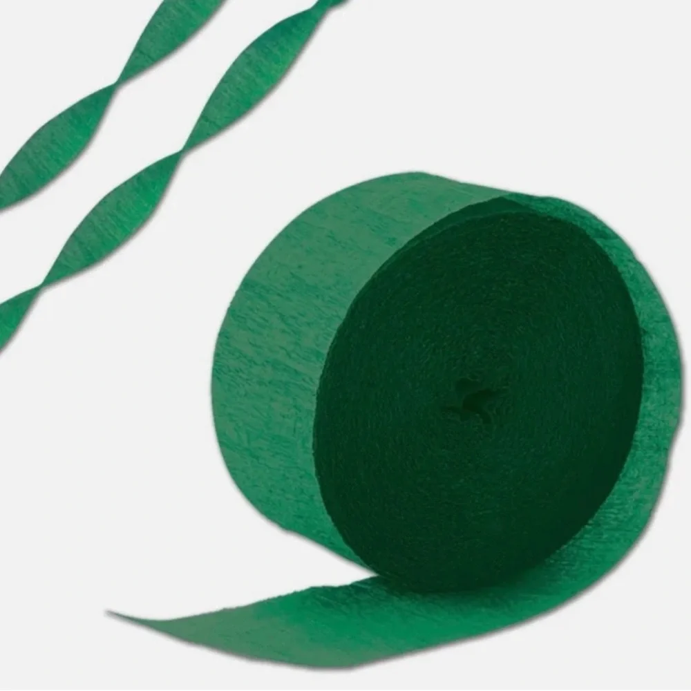💞 New 81 Ft Green Crepe Paper Party Streamer